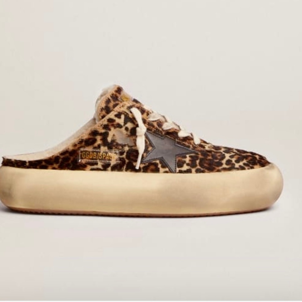 Golden Goose Space Stars Shearling Sabot